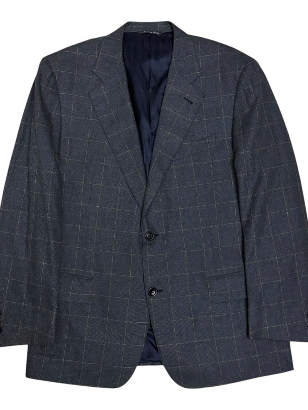 CANALI SILK & WOOL Blazer Sport Coat Blue Luxury Vintage Business Jacket 42R